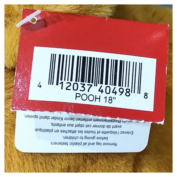 NWT The Disney Store Winnie the Pooh Plush - 18" (1997) - Picture 8 of 8